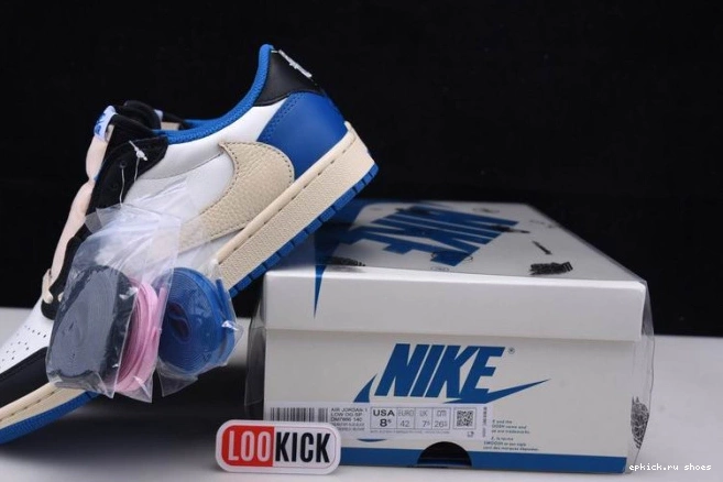 Cheap 1 Scott x Design Jordan x Travis Retro DM7866-140 Air Fragment Low 0627
